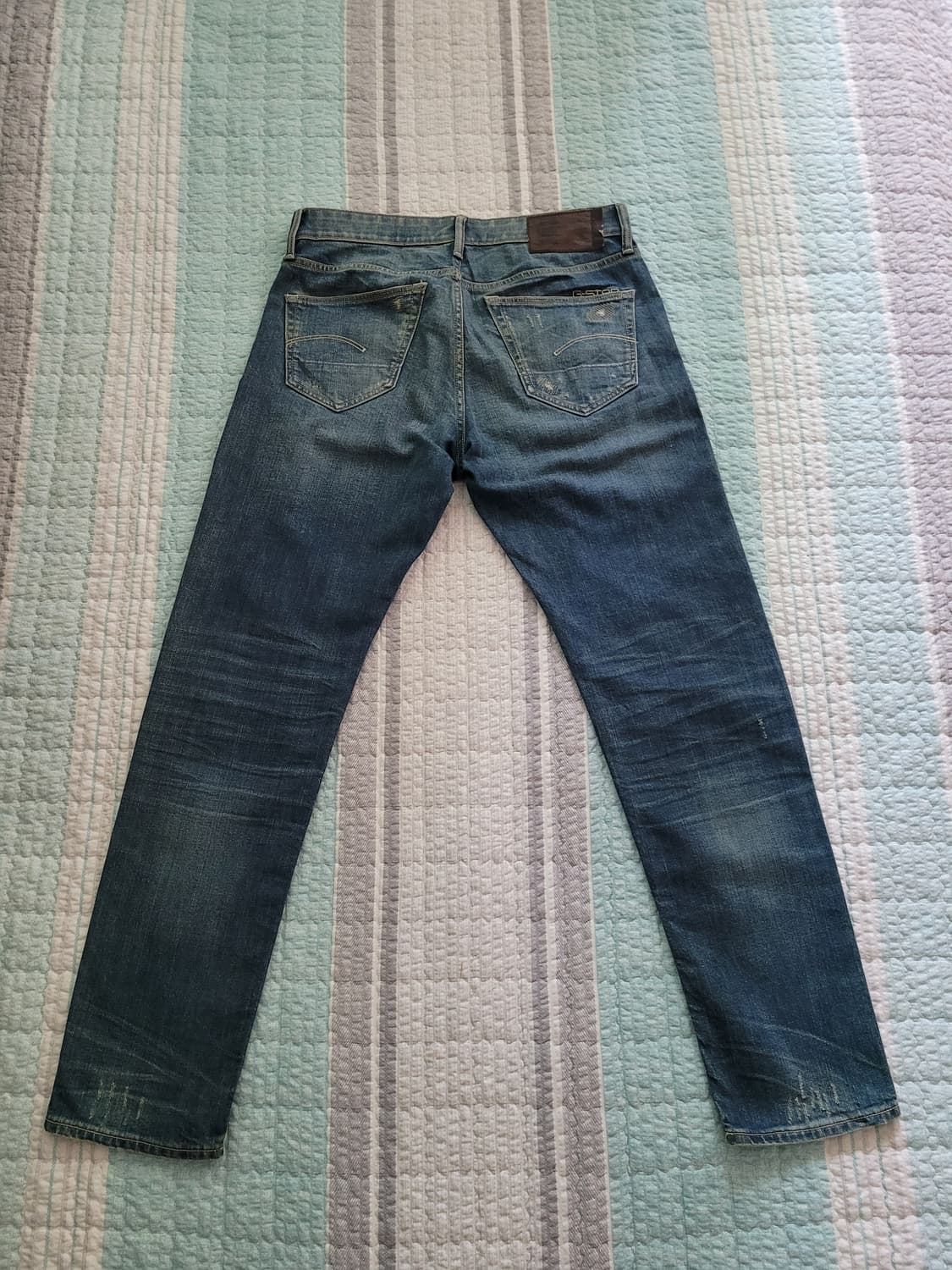 지스타로우 G star raw 3301슬림 빈티지 디스리페어 워싱진 32 상품이미지8