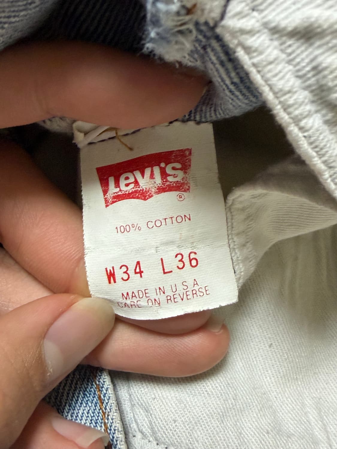 80s 501xx 연청 555 발렌시아 공장 상품이미지5