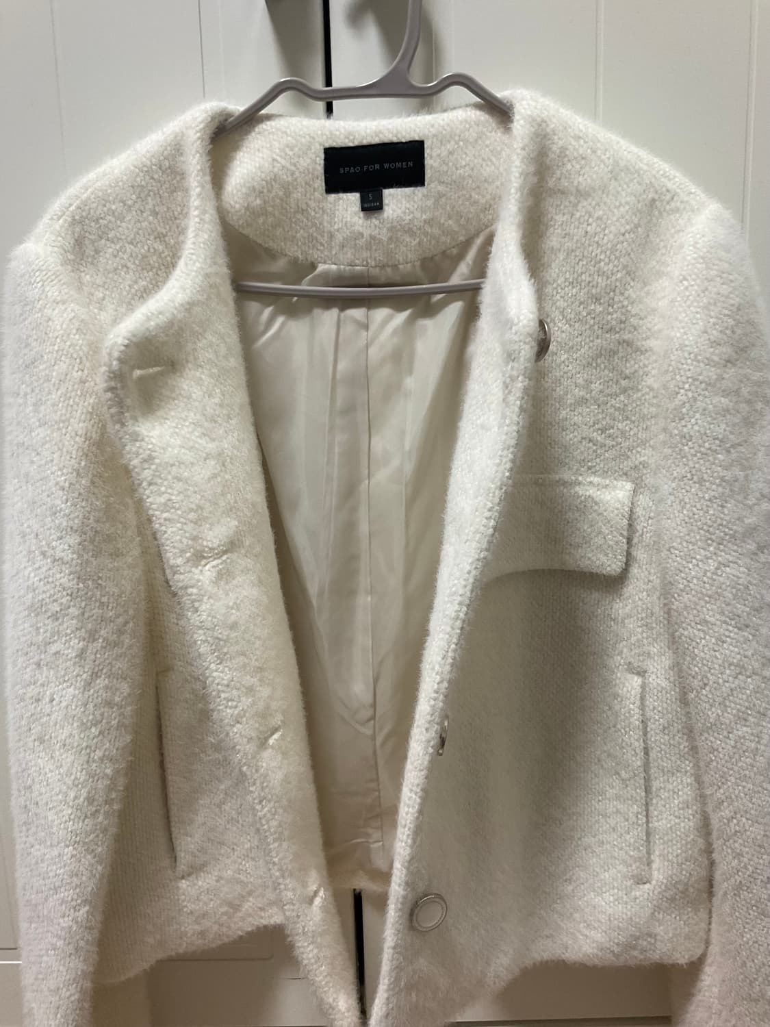 Tweed jacket white S 상품이미지5