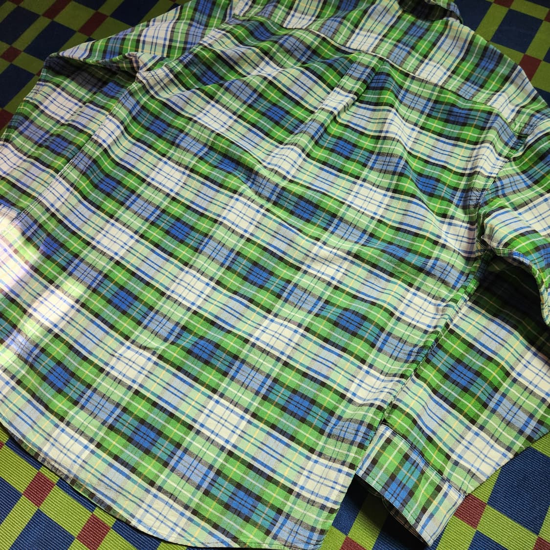 90s 올드 갭 체크 옥스포드 셔츠(USAmade) 상품이미지7