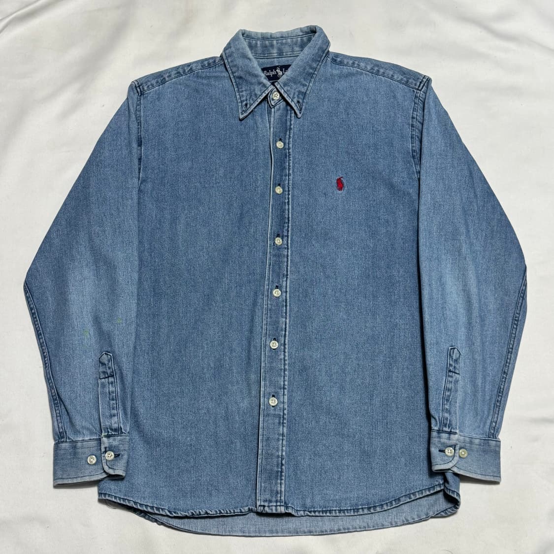 M 폴로랄프로렌 레드 포니 청 데님 셔츠 상품이미지2