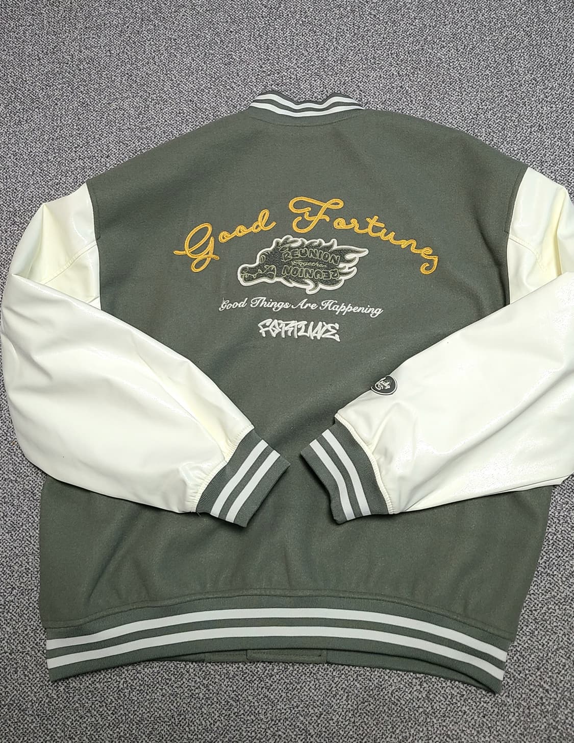 H&M 바시티 자켓 카키 L 상품이미지8