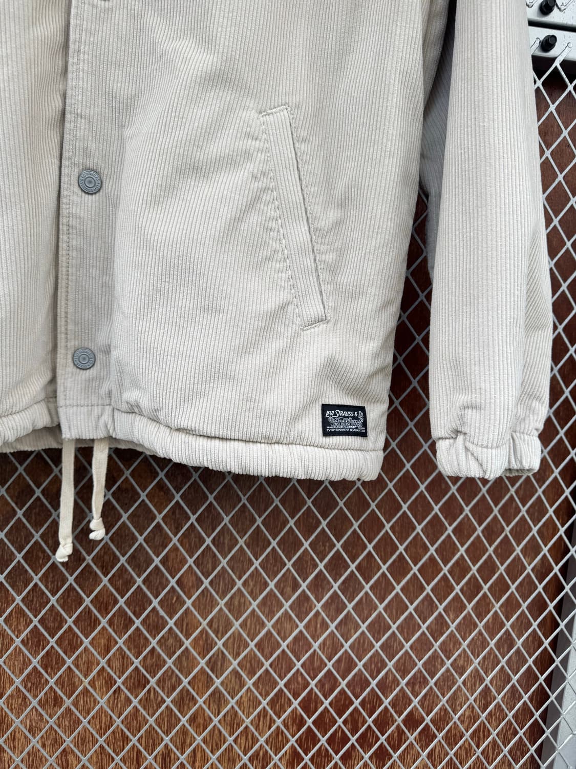 리바이스 아이보리 양털 코듀로이 자켓 상품이미지2