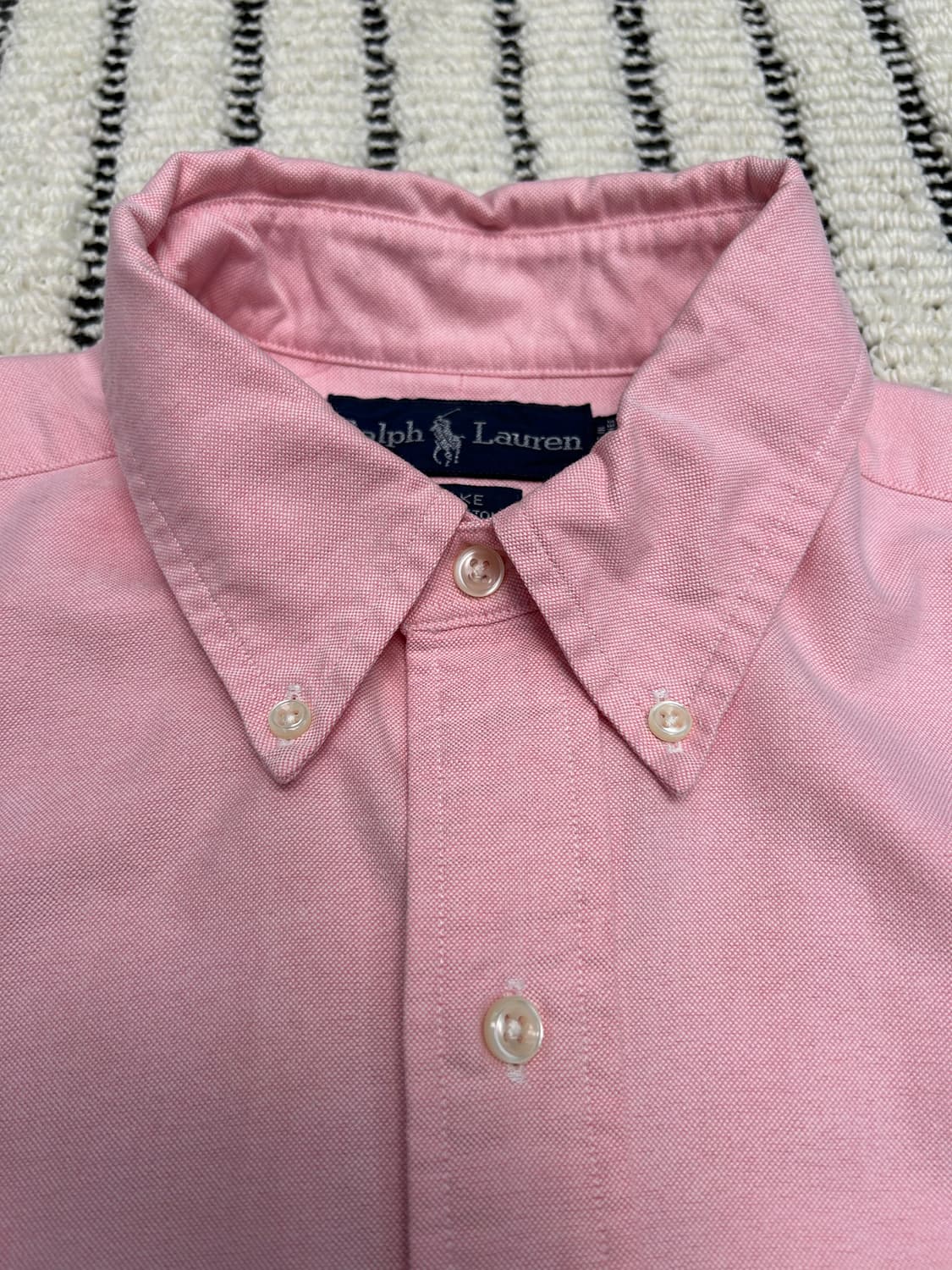 폴로(Polo)랄프로렌 핑크 옥스포드 셔츠 상품이미지4