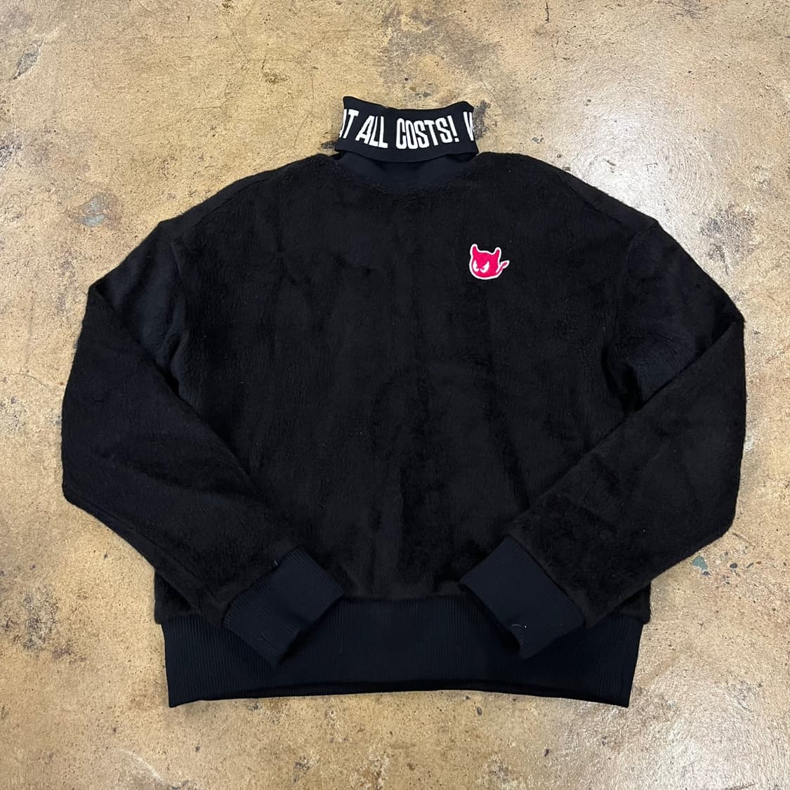 [정품/3] waac 왁 방풍니트 골프웨어 블랙 b14 상품이미지2