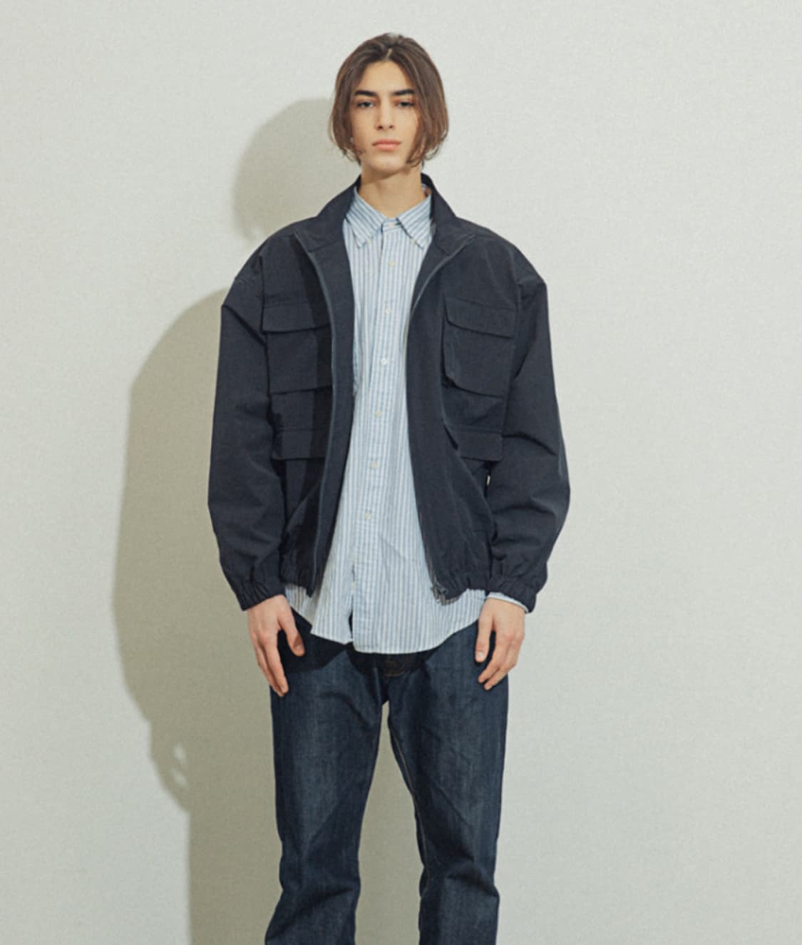 서기(seo KI)카고 포켓 지퍼 자켓  상품이미지5