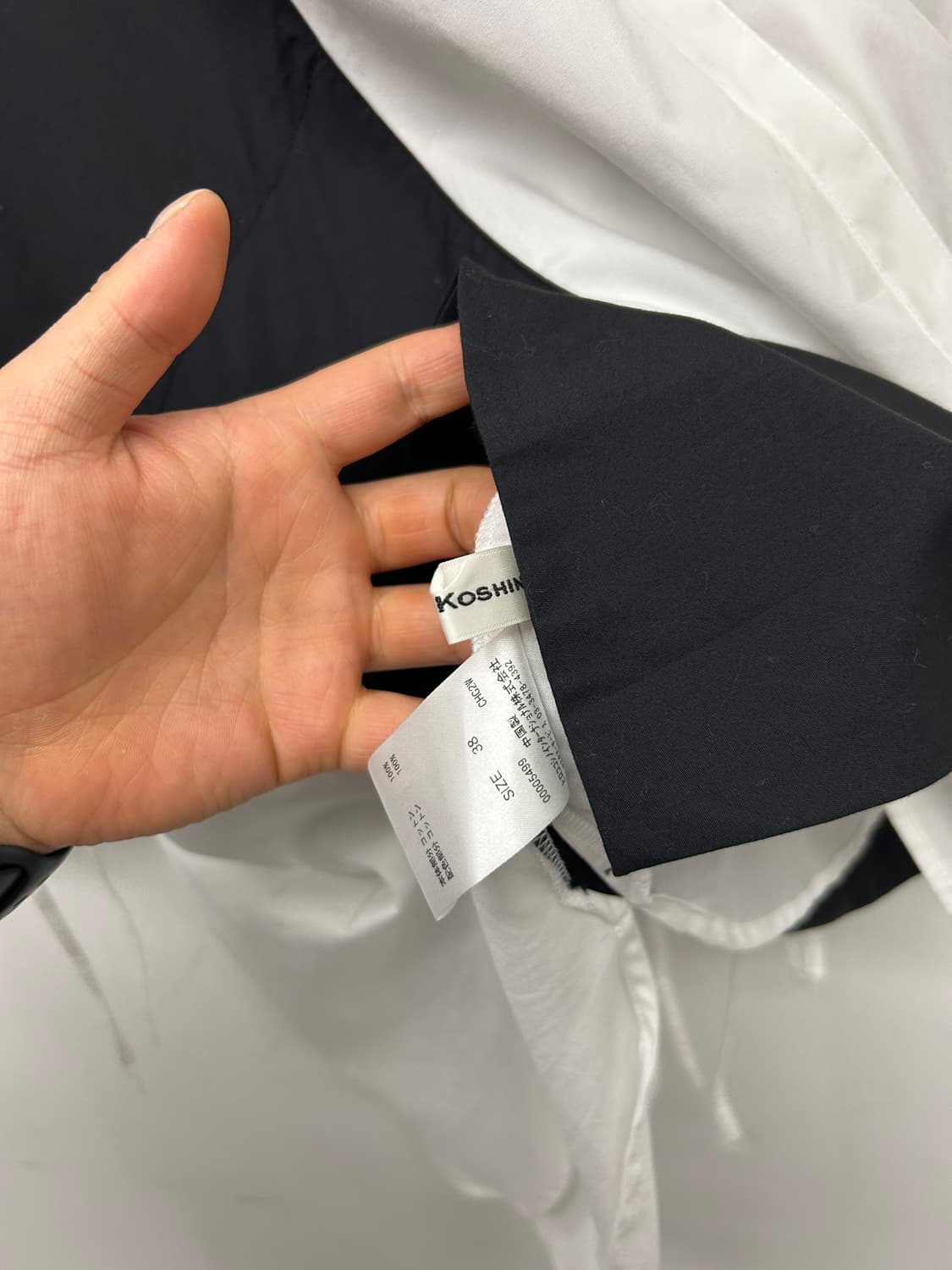 히로코 코시노 아방가르드 비대칭 셔츠 상품이미지6