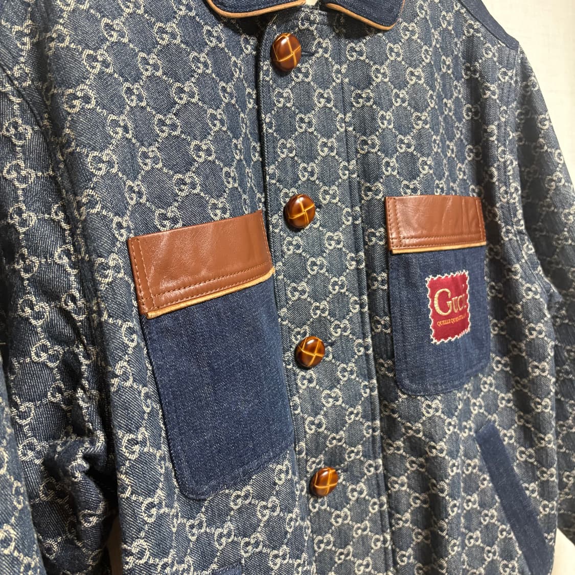 [44/새상품급] 구찌 자카드 오가닉 데님 자켓 상품이미지3