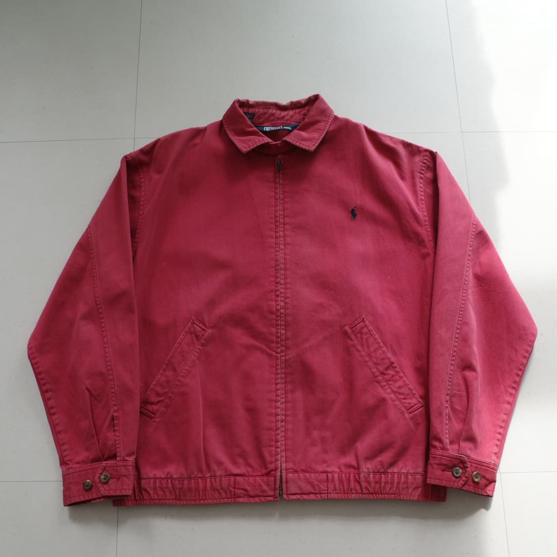 90s 폴로 랄프로렌 빈티지 해링턴 자켓 레드 M 상품이미지1