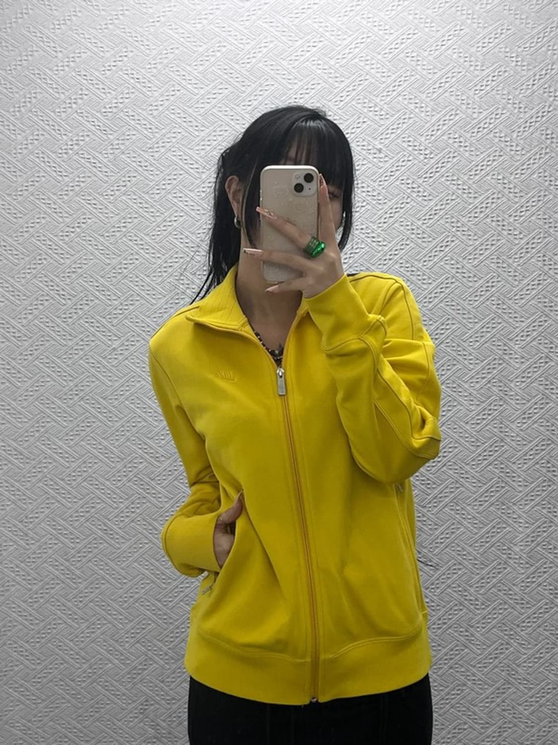 나이키 Y2K 90's 옐로우 머스타드 져지 집업 L C08299 상품이미지1