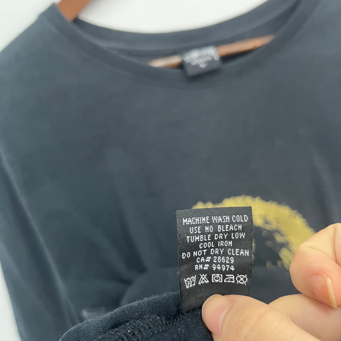 스투시 라이언 블랙 반팔 티셔츠 상품이미지6