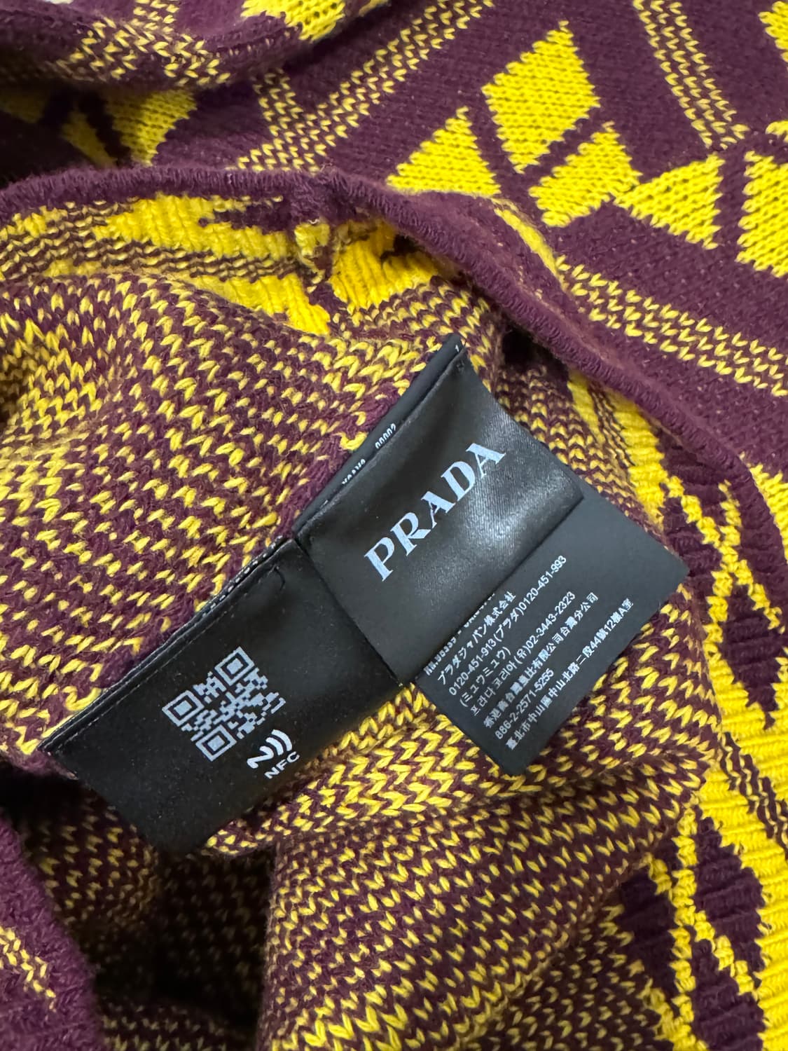 21AW 프라다 라프시몬스 자카드 지오메트릭 울 캐시미어 니트 48 상품이미지8