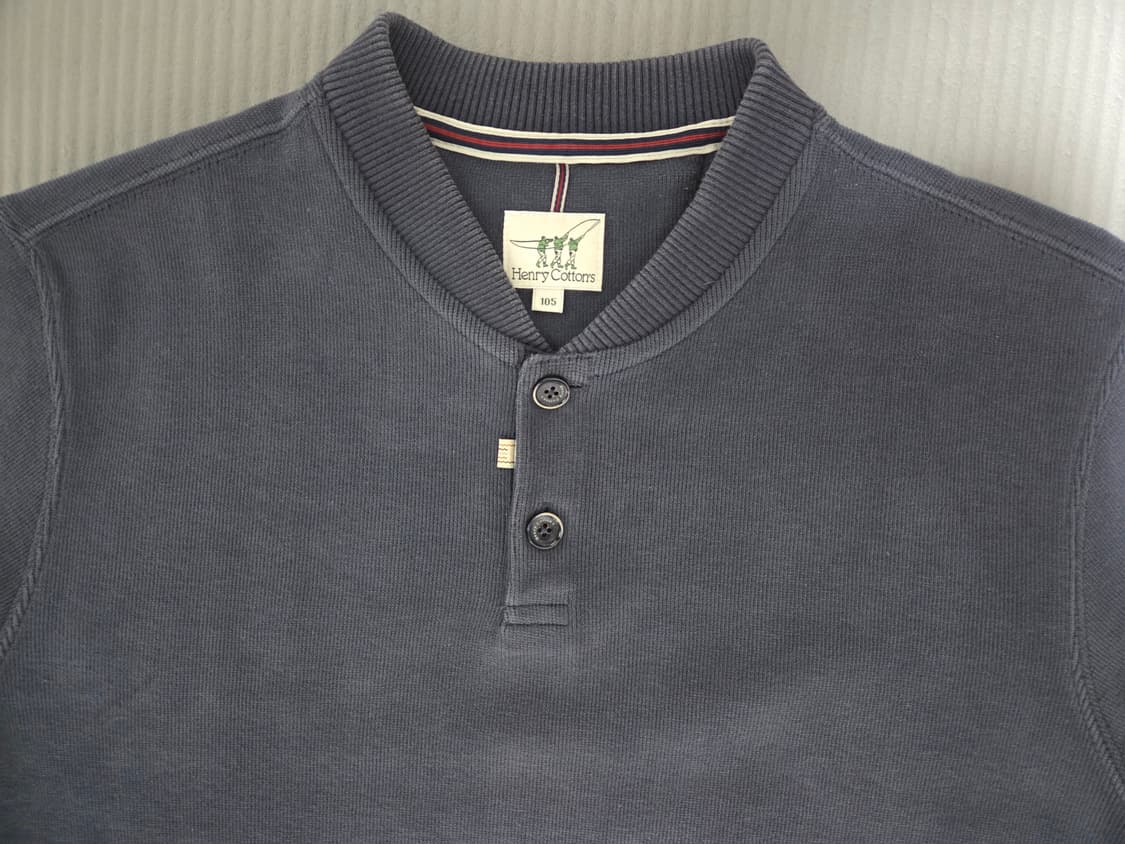 헨리코튼 벨루토 헨리넥 티셔츠 네이비 105XL 사이즈 판매 상품이미지3
