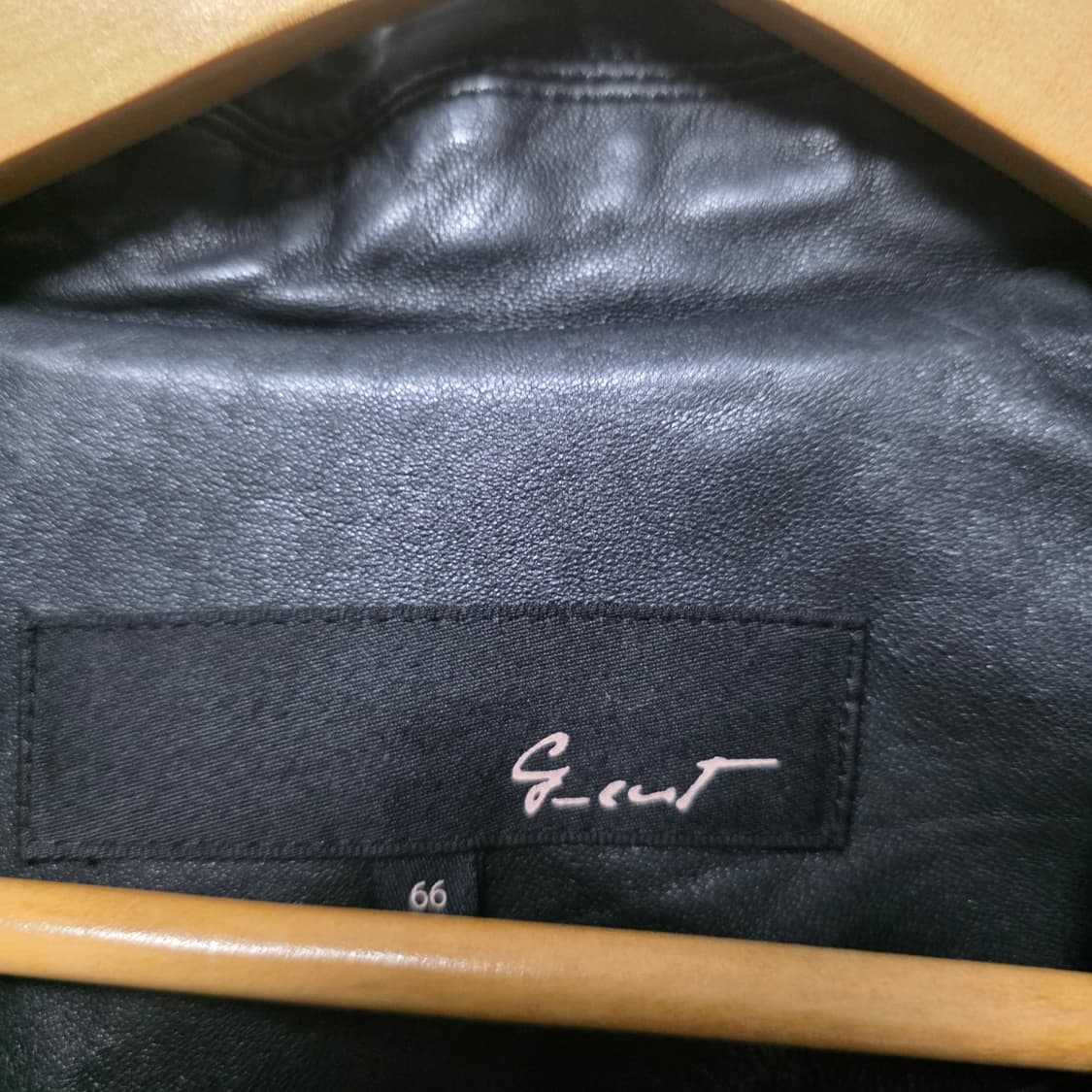 지컷 벨트 라이더 양가죽 자켓 블랙 상품이미지2