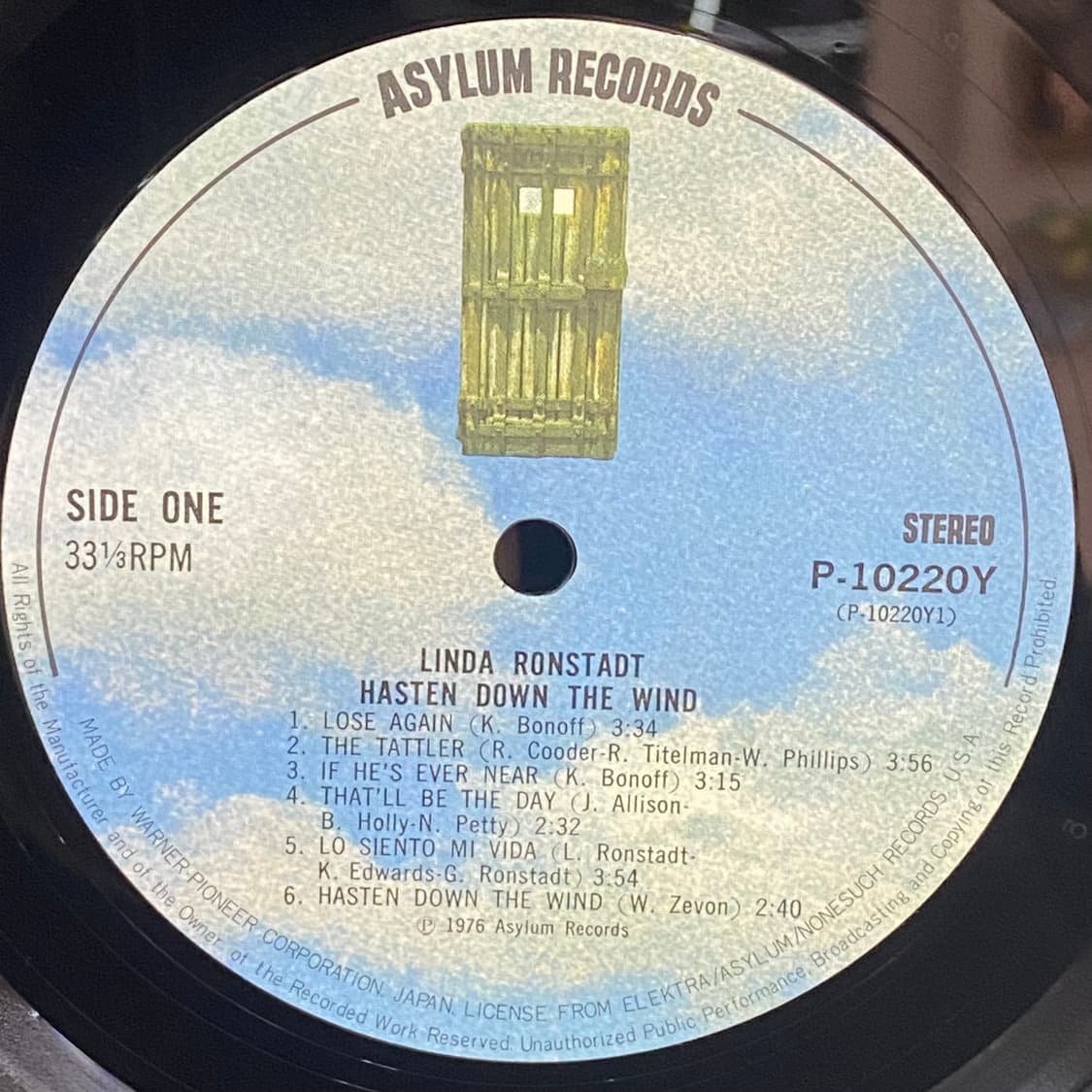 (LP) Linda Ronstadt -Hasten Down The 상품이미지4