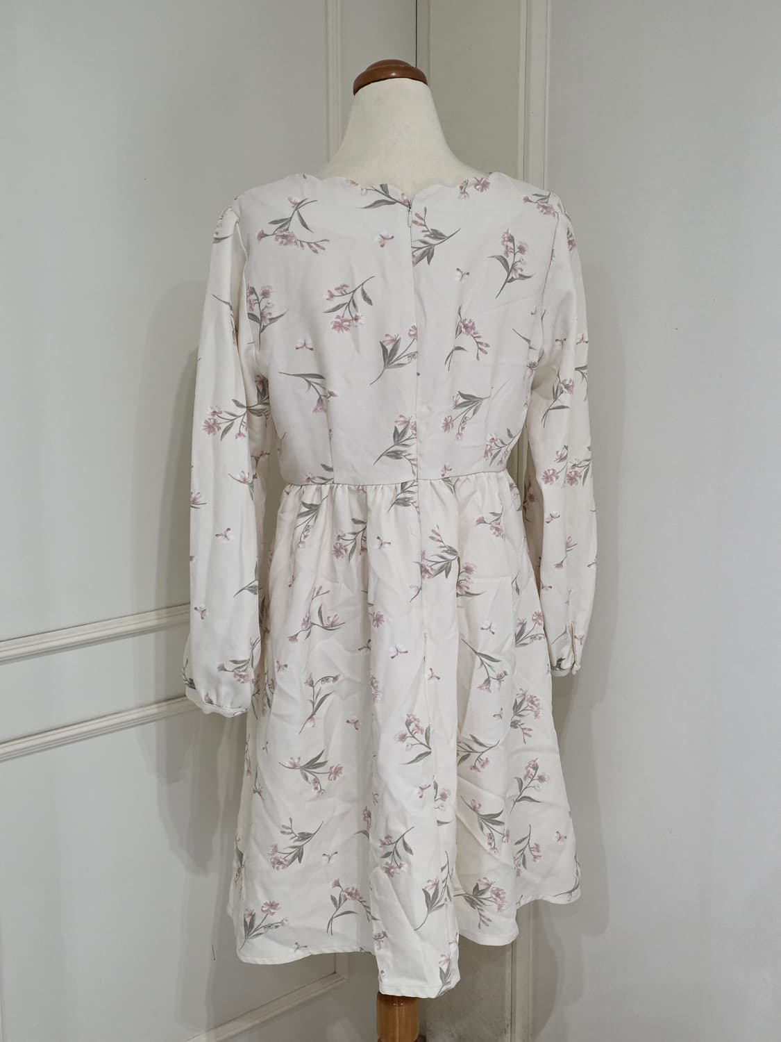 earth music 일본빈티지)플로럴 히메갸루 봄나비핑크원피스 상품이미지3