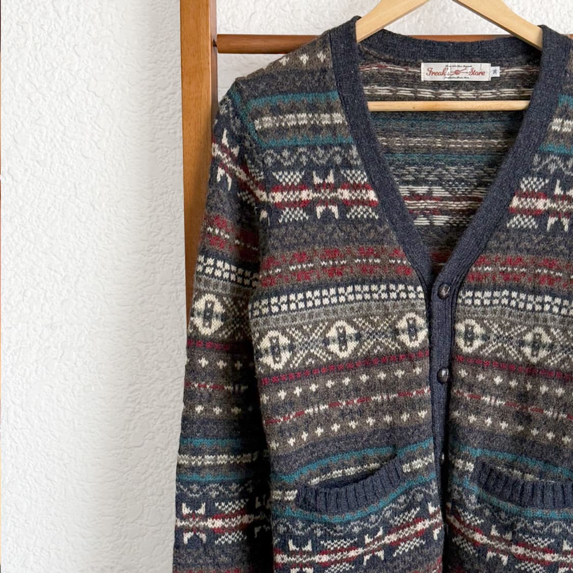 눈송이 브이넥 가디건 상품이미지2