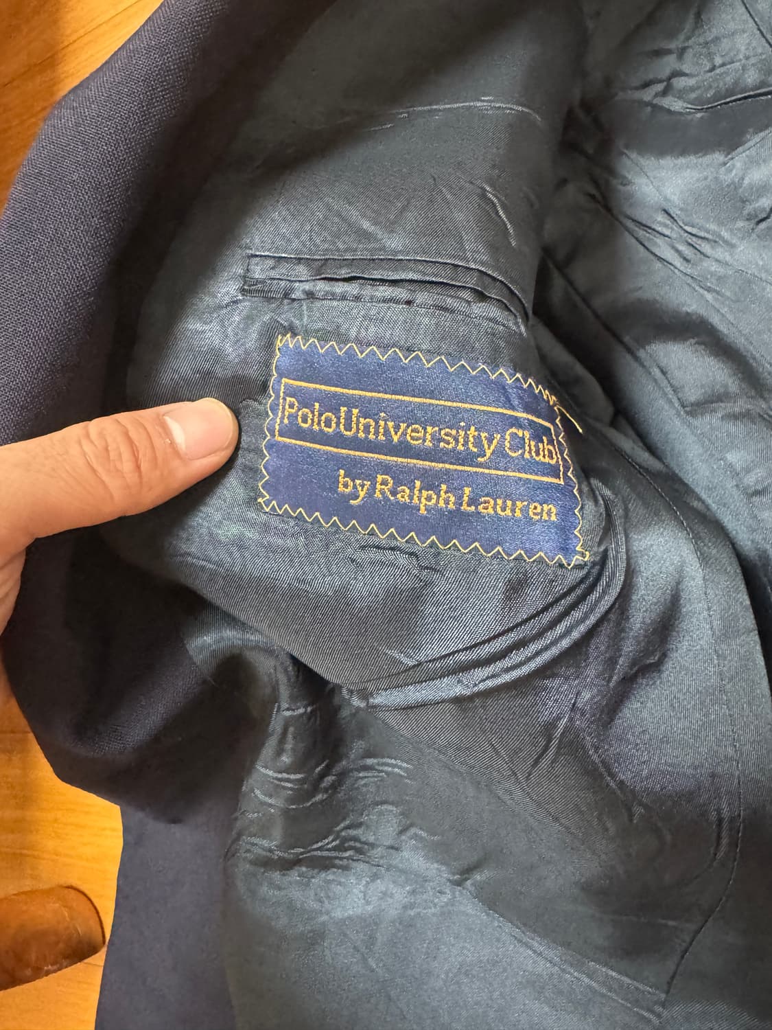 POLO UNIVERSITY CLUB 네이비 금장 블레이저 상품이미지6