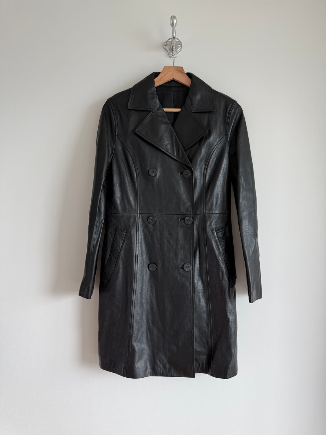 Pre owned 램스킨 레더코트 상품이미지1