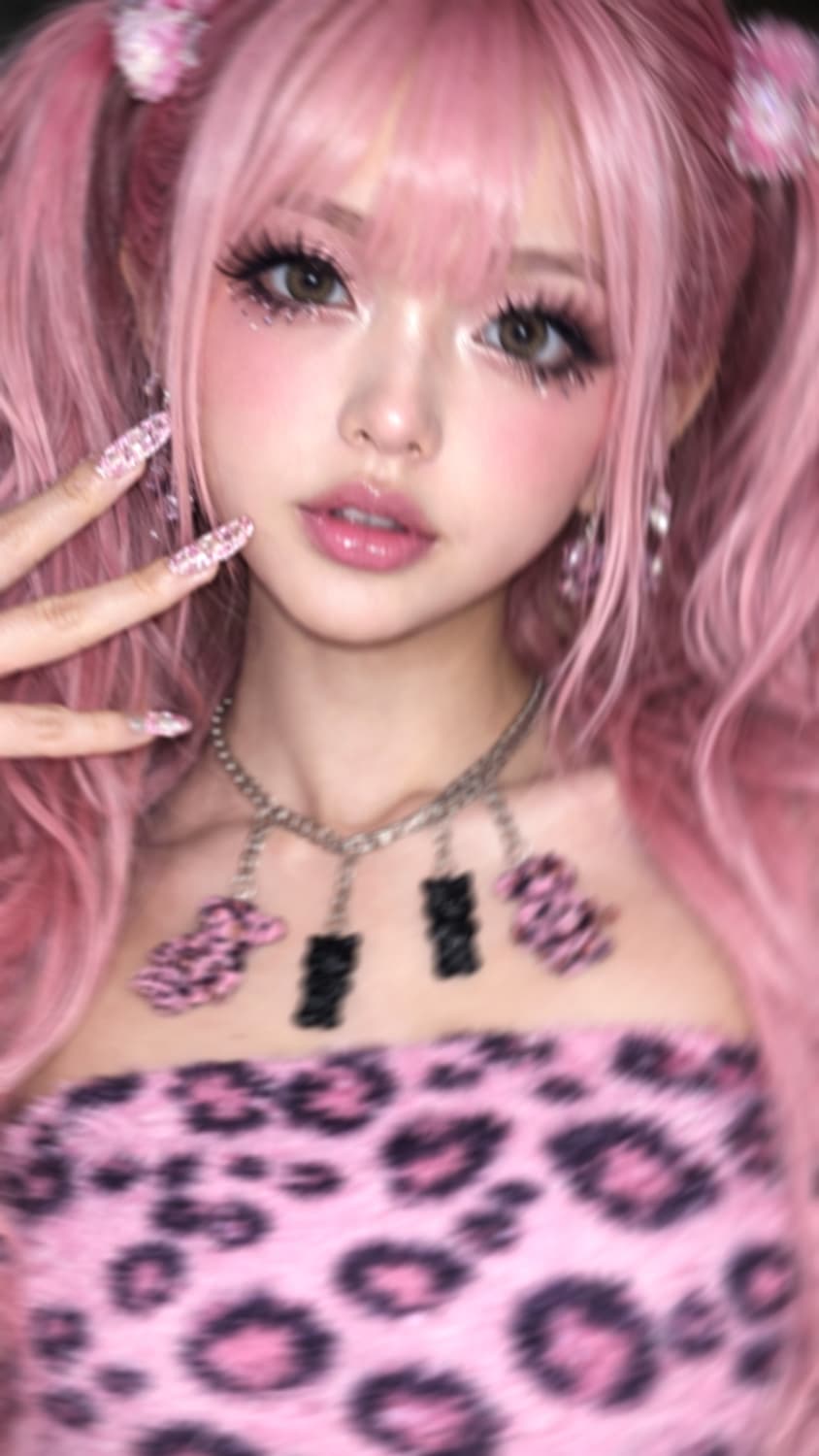 LEOPARD TEDDY CHAIN🪽💓 갸루언니템 / Y2K 키치 상품이미지1