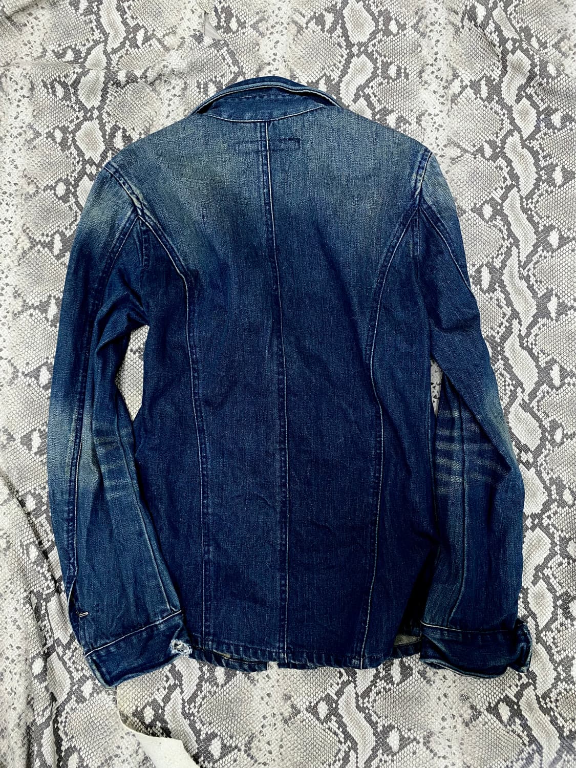 [Schlussel]Blue Washed Slim Fit Jacket 상품이미지8