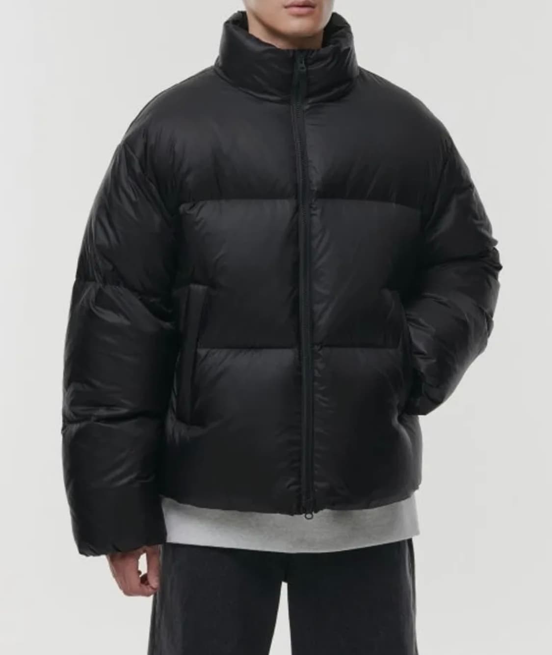 무탠다드 립스탑 다운 푸퍼 숏패딩 XL 상품이미지2