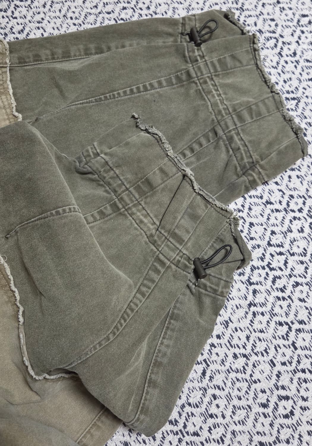 BIGUNION 빅유니온 카키 패치 와이드 카고 바지 L 상품이미지5