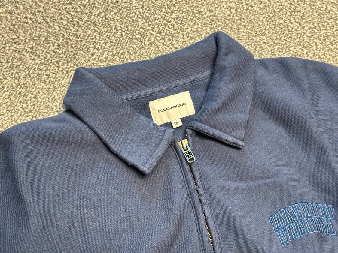Half Zip Polo Sweatshirt Deep Water 상품이미지2