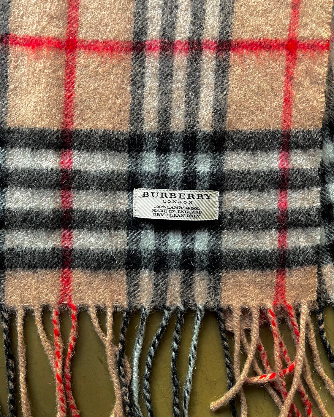 2000s BURBERRY London Lambs Wool Muffler 상품이미지4