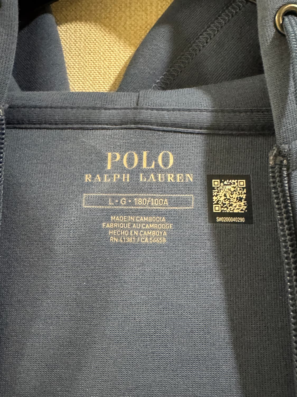 폴로 랄프 로렌 후드집업 L 상품이미지2