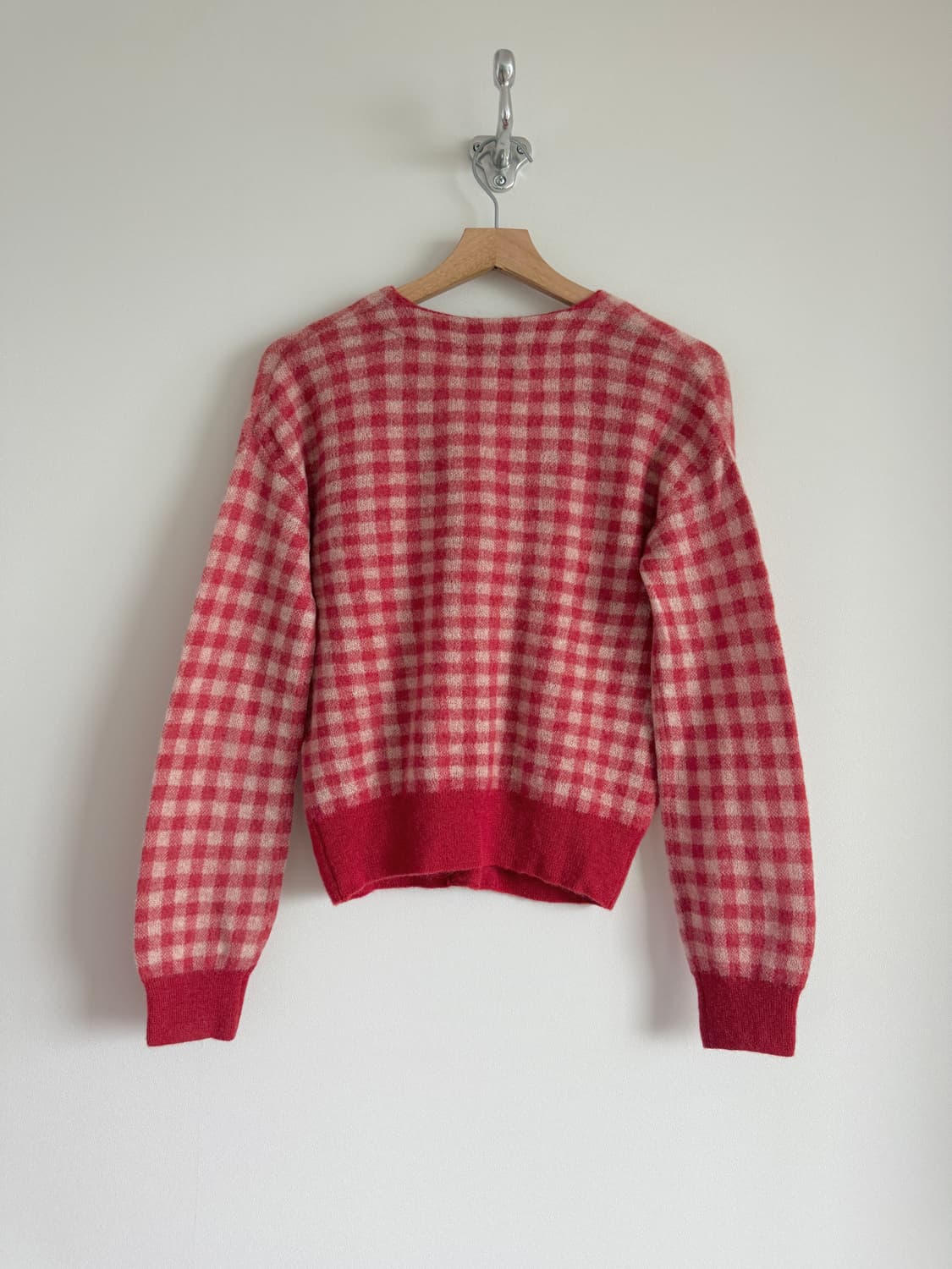 유라고(URAGO) 모헤어 체크 가디건 상품이미지4