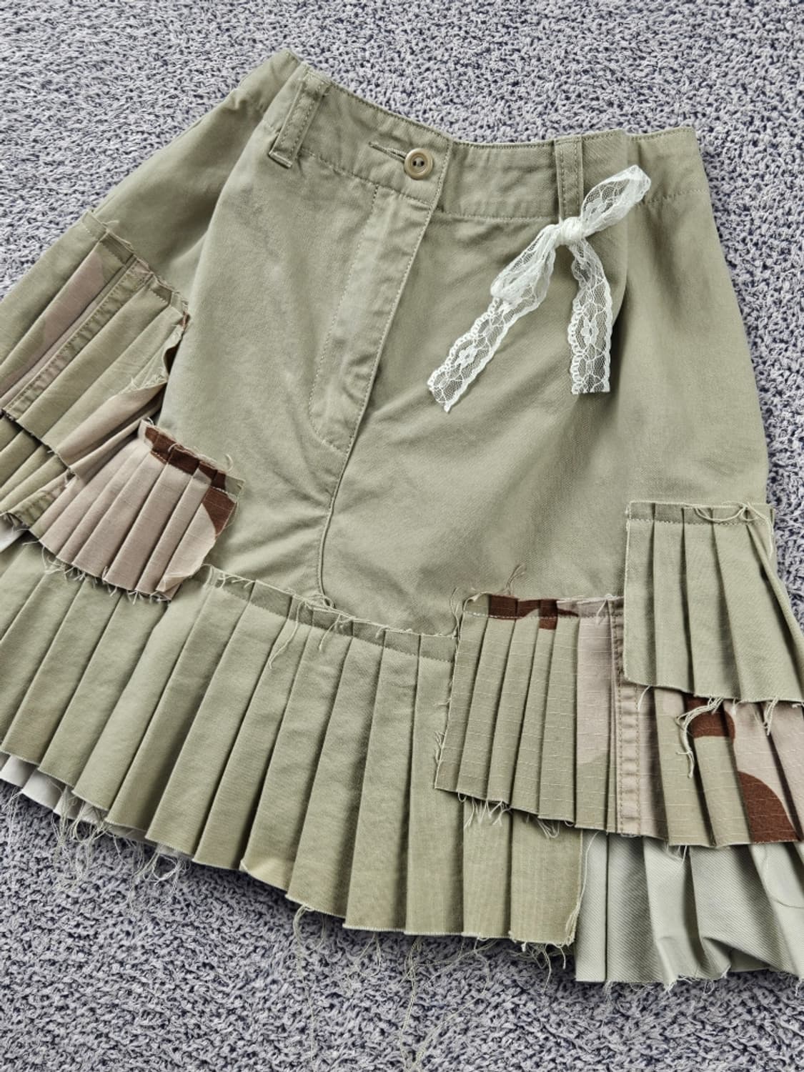 빈티지 리워크 리빌딩 커스텀 레이어 스커트 ( OS ) / 9028 상품이미지2