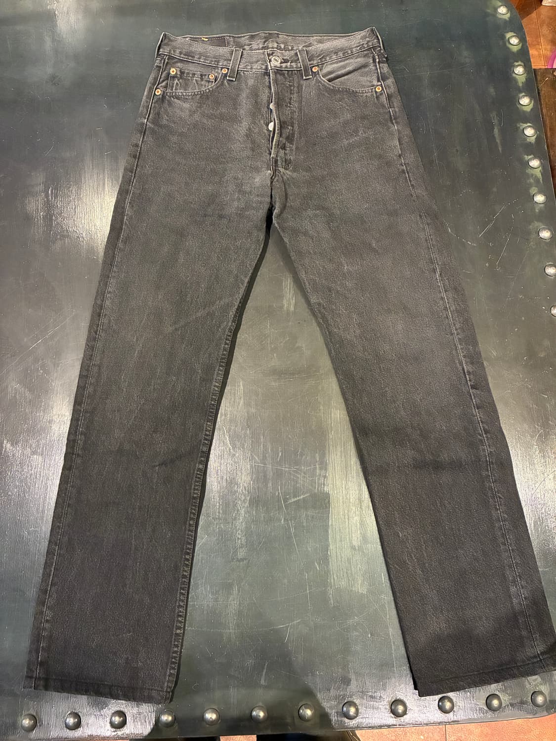 30) 리바이스 501 흑청 데님 made  in USA 상품이미지1