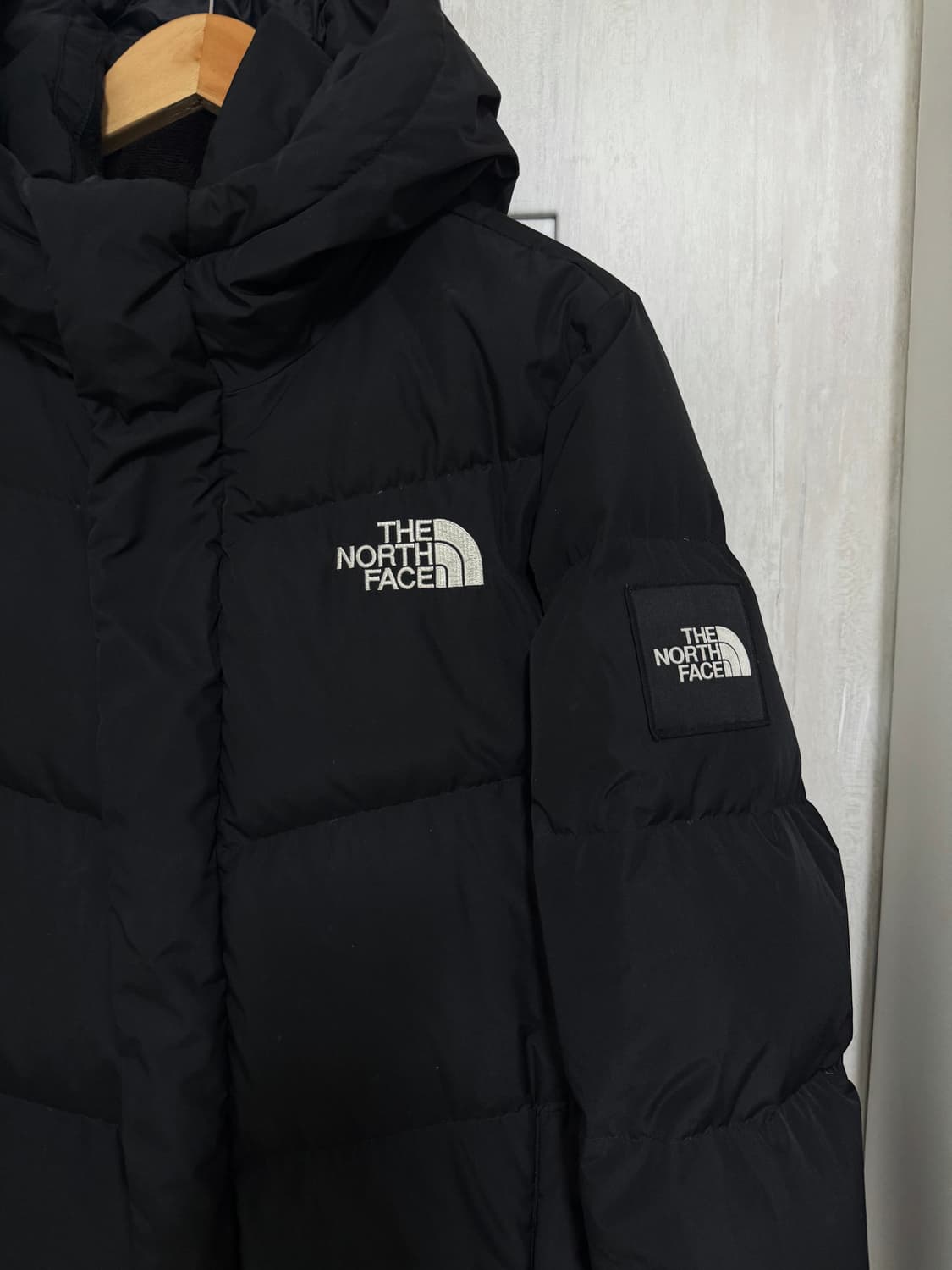 XS 85 / 노스페이스 구스다운 블랙 롱패딩 상품이미지3