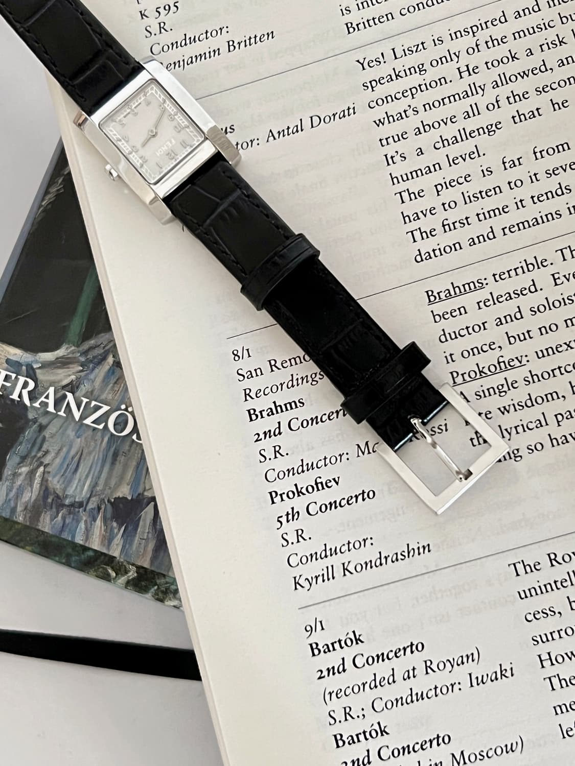 FENDI  스퀘어 화이트 다이얼 펜디 여성 시계 상품이미지8