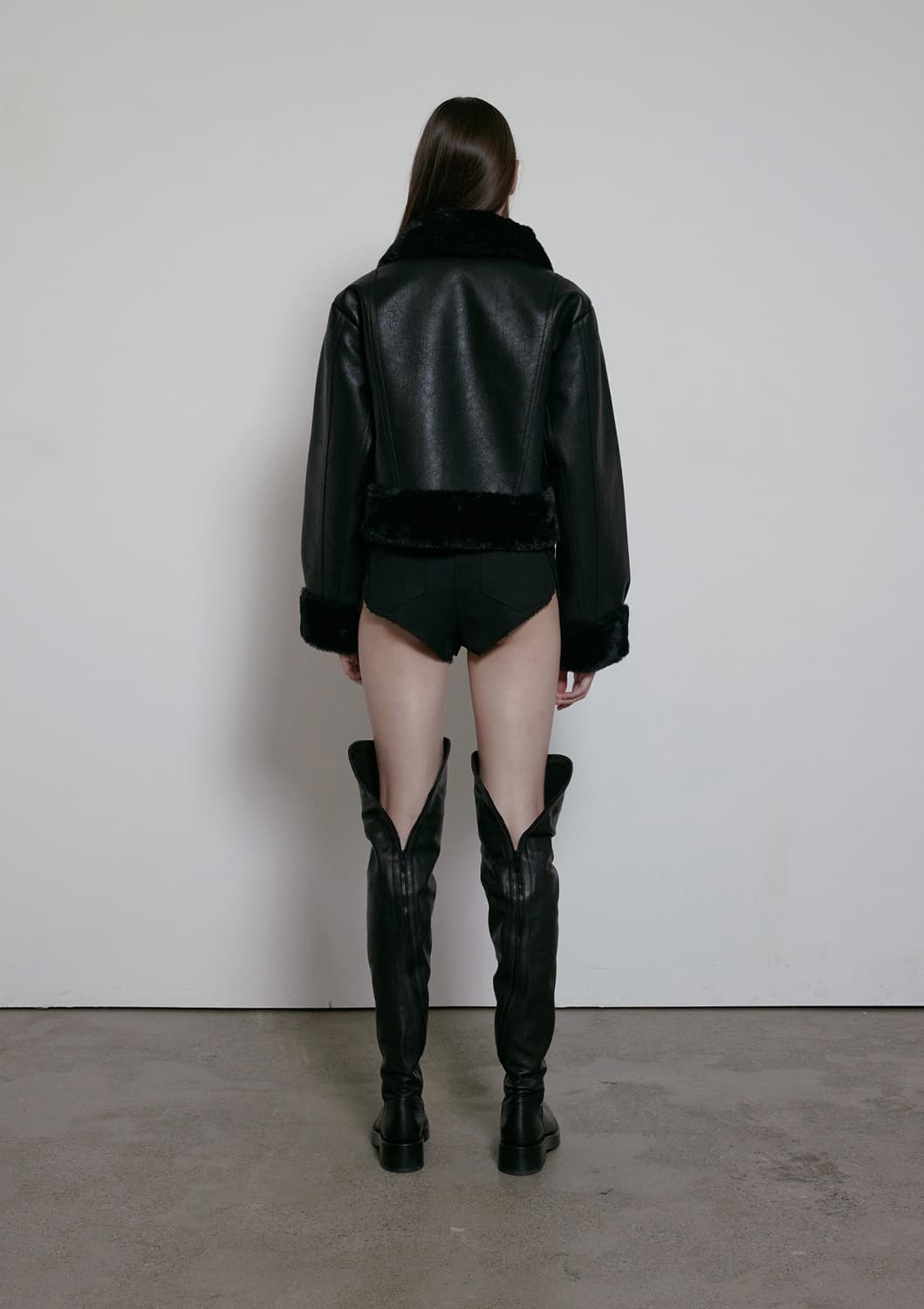 보헴서 무스탕 Black 상품이미지2