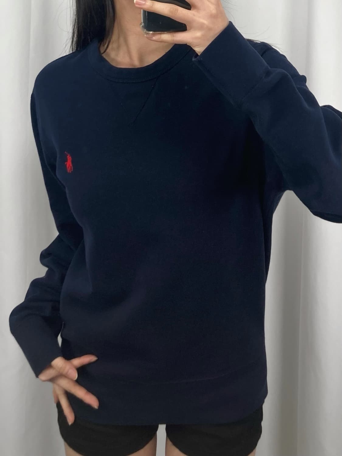 폴로 네이비 레드포니 맨투맨 상품이미지2