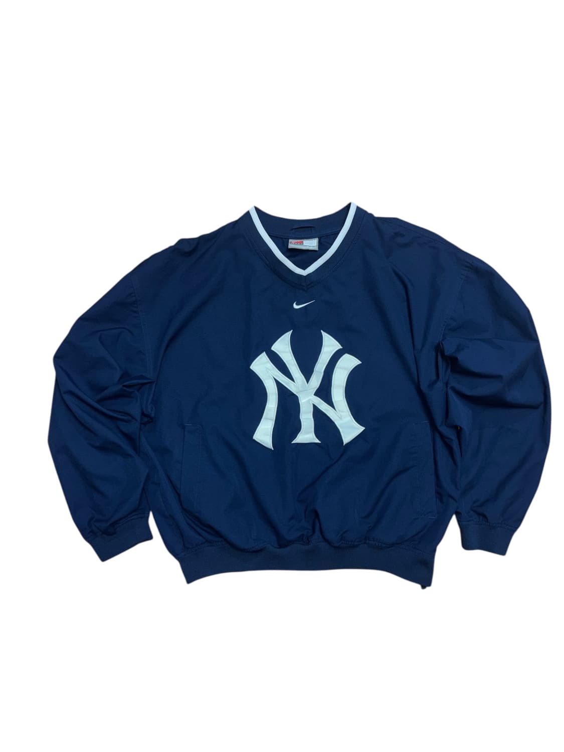 나이키 올드스쿨 뉴욕 양키스 빅로고 웜업 바람막이 상품이미지4