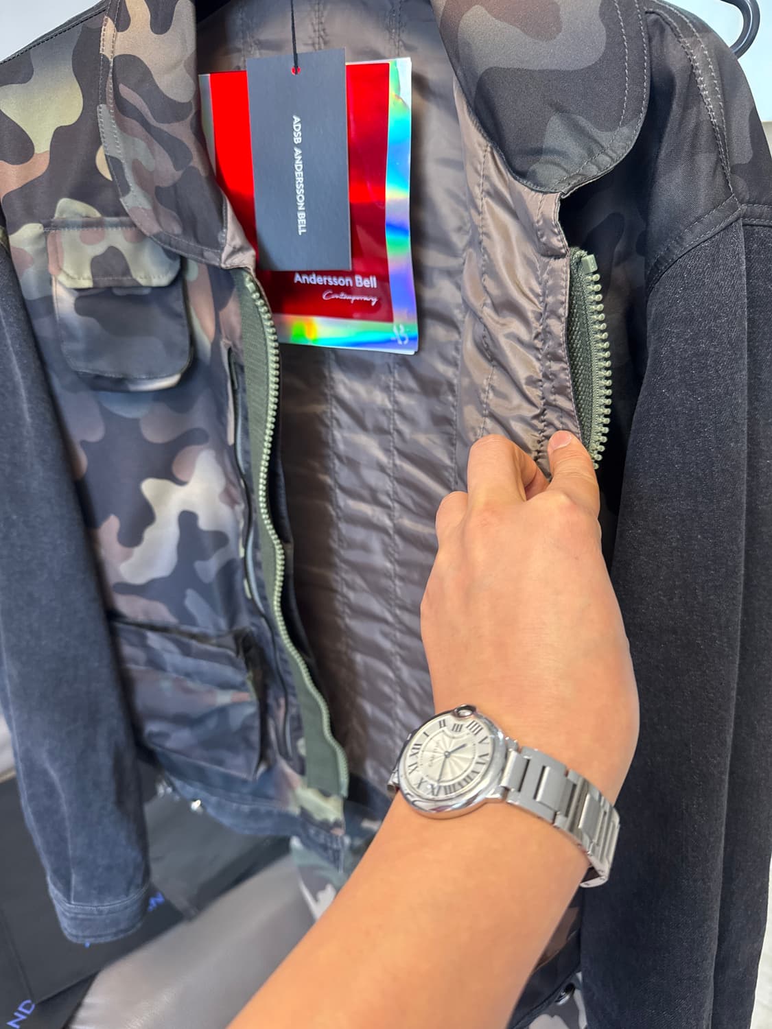 앤더슨벨 초회판 카모플라쥬 집업 데님 자켓 XL 상품이미지6