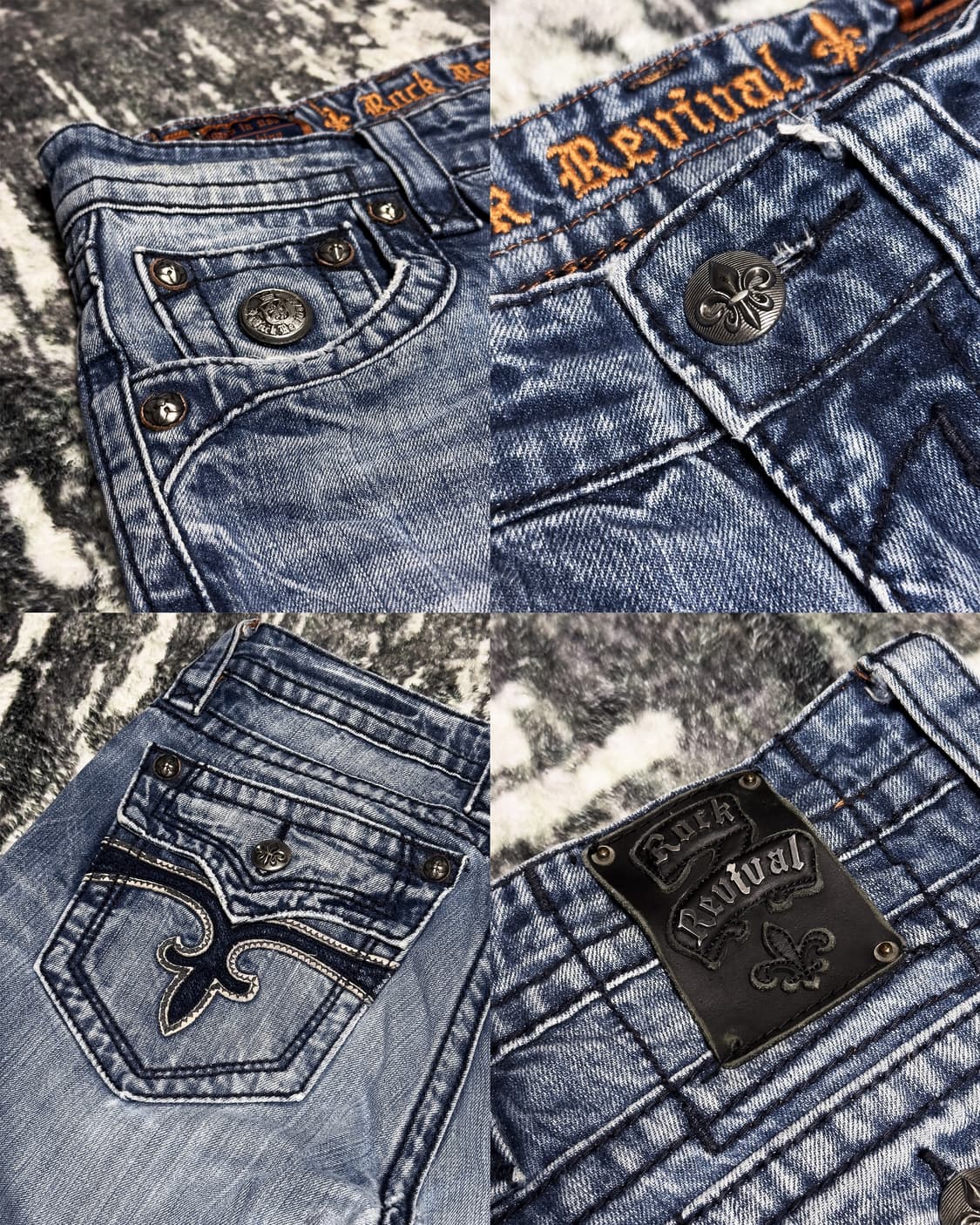 {Rock Revival} Y2K Signature Denim Jeans 상품이미지9