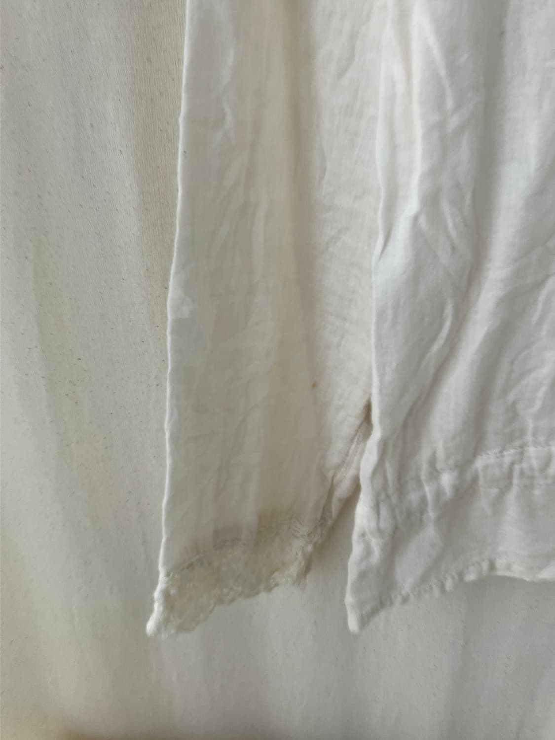 ivory crochet frill long blouse 상품이미지6