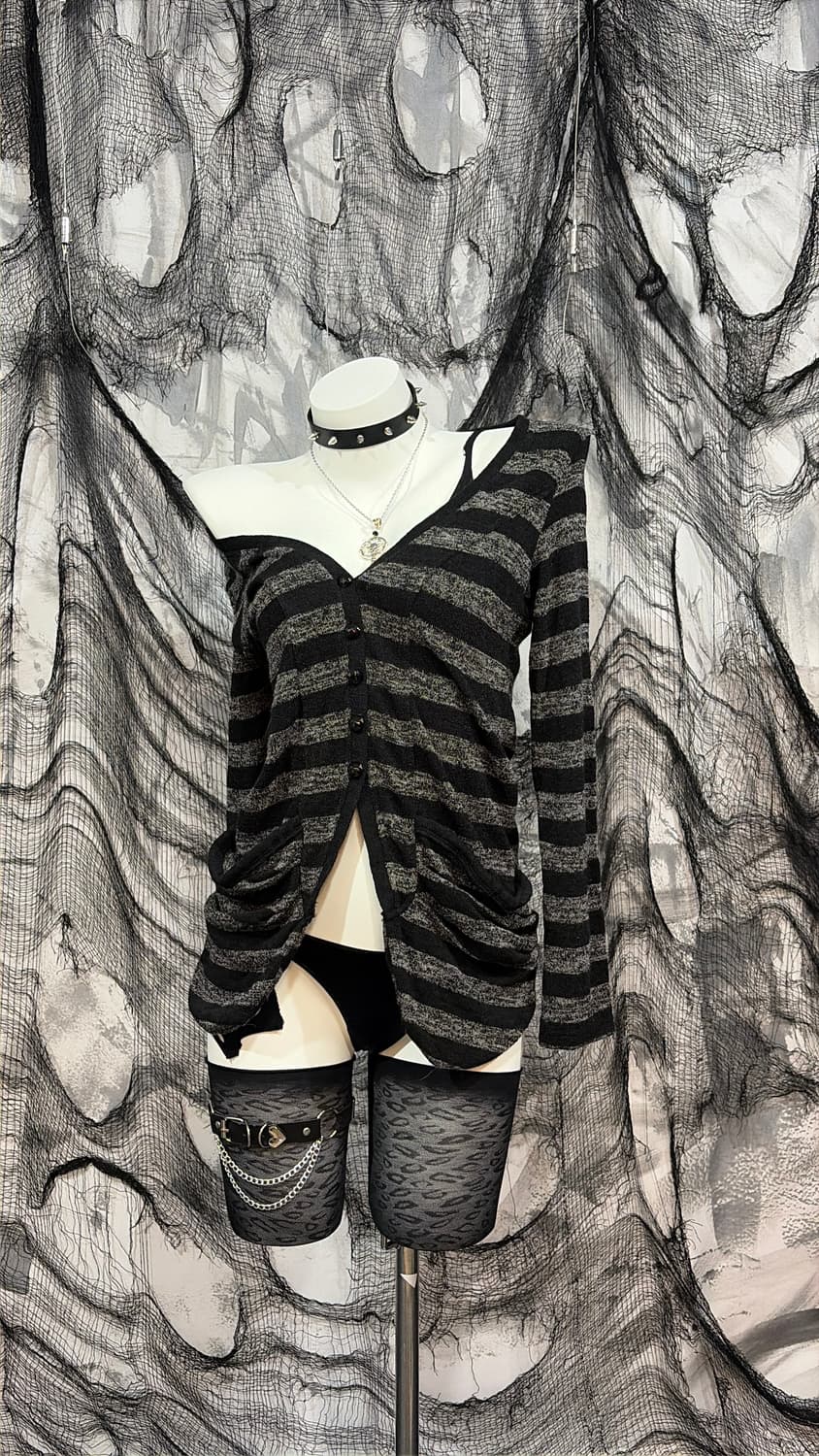 Rockchic stripe pocket Cardigan 상품이미지8