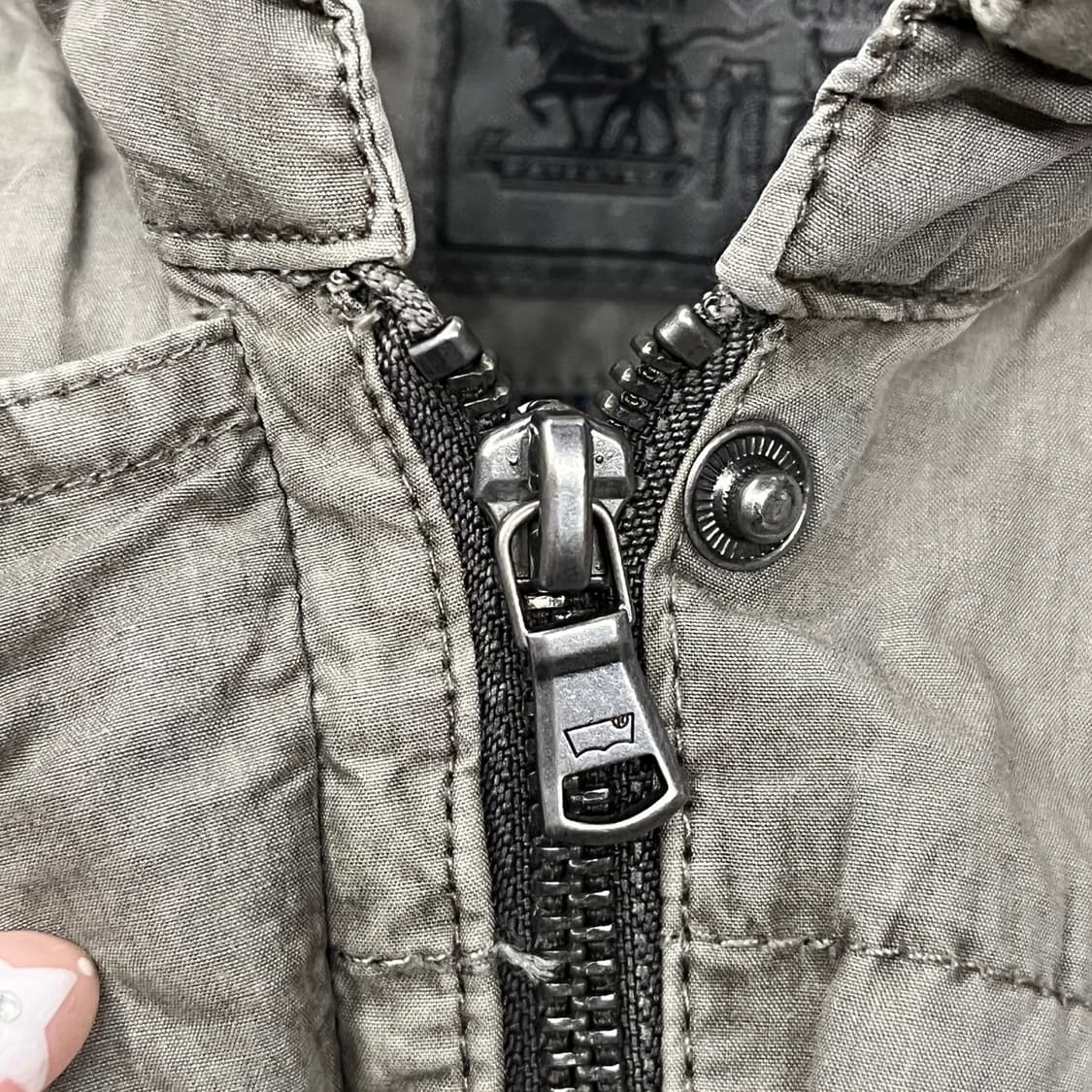 [정품] 리바이스 카키색 야상 스타일 자켓 b10 상품이미지7