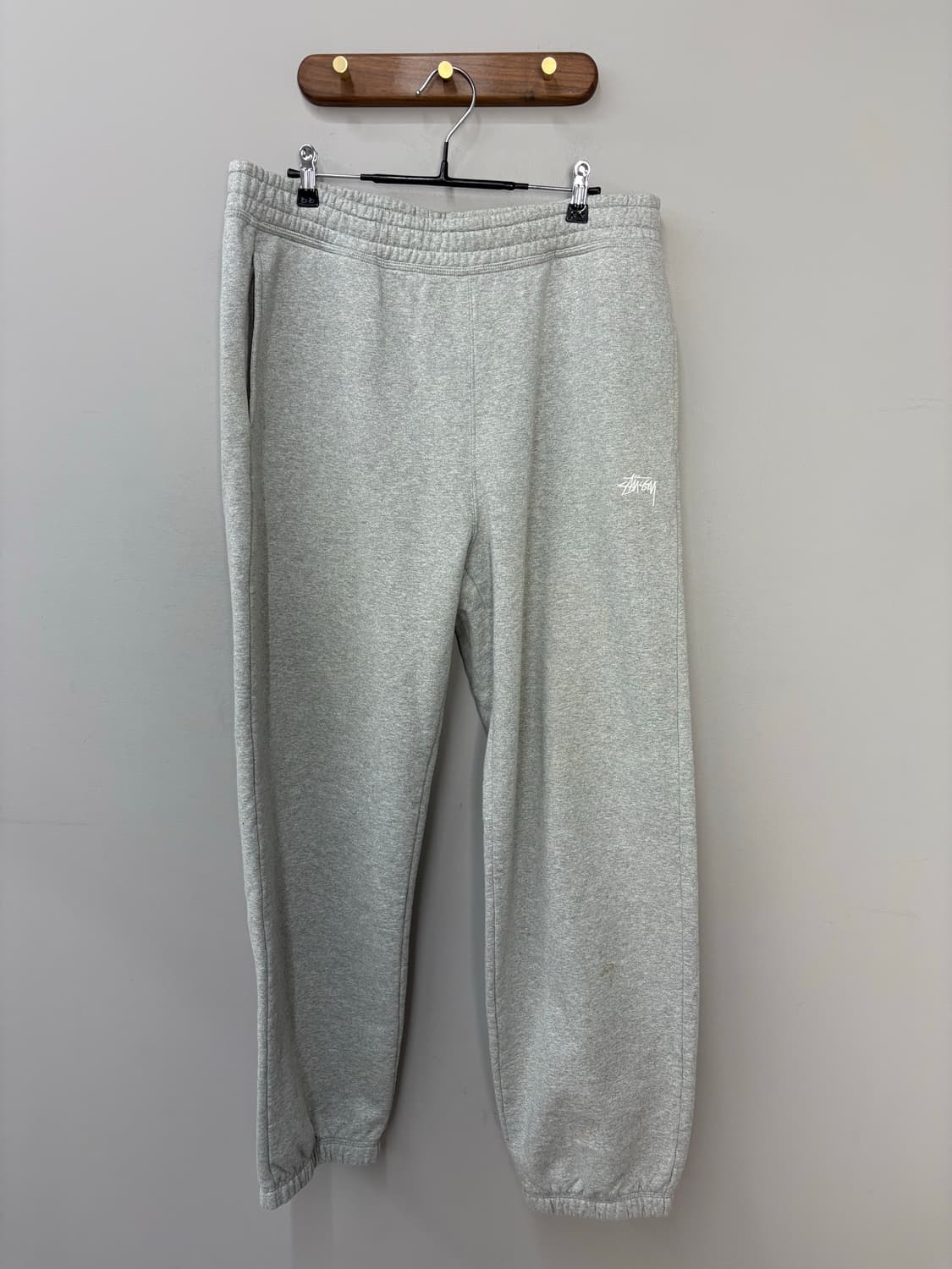 스투시 스탁 로고 그레이 스웨트 팬츠 A3470 상품이미지2