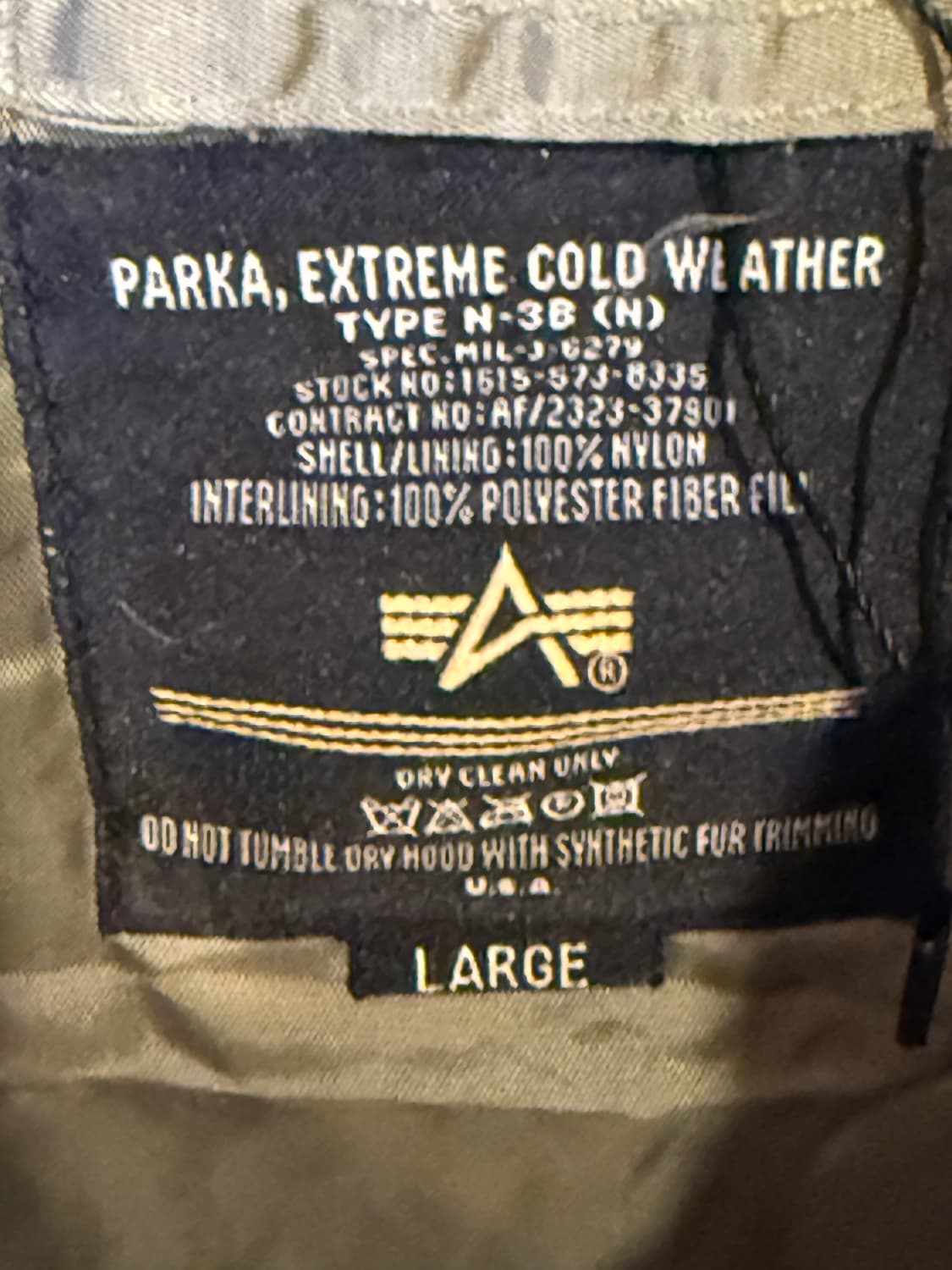 알파인더스트리 N-3B 파카 상품이미지2