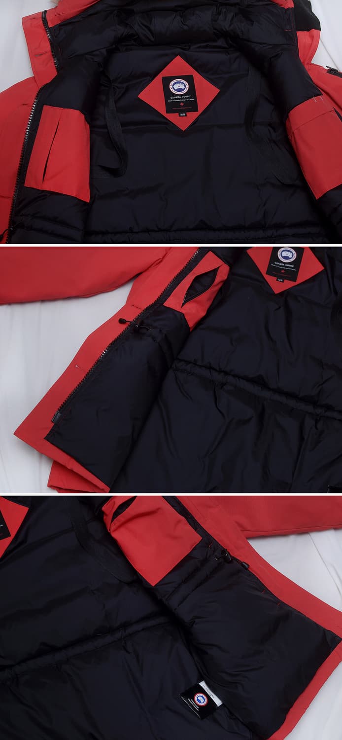 캐나다구스 몬테벨로 헤리티지 다운 패딩 파카 레드 (WXL / 100+) 상품이미지7