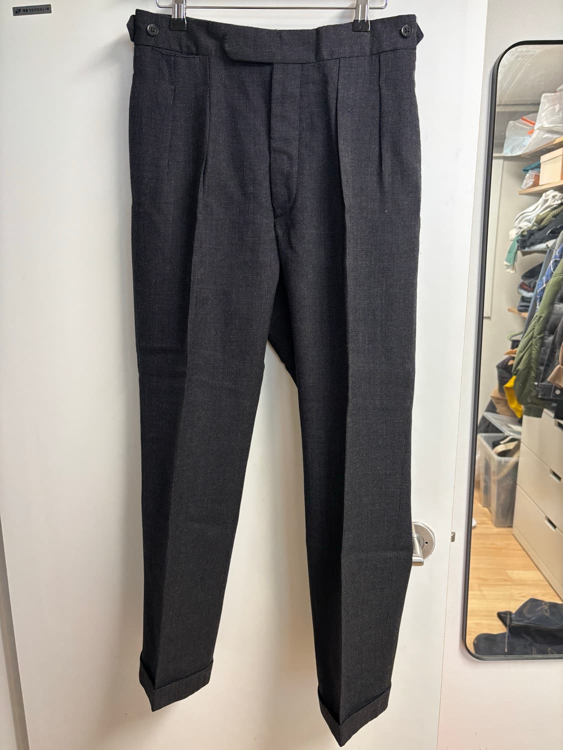 [30] RRL 버즈아이 울 헤링본 팬츠 차콜 상품이미지1