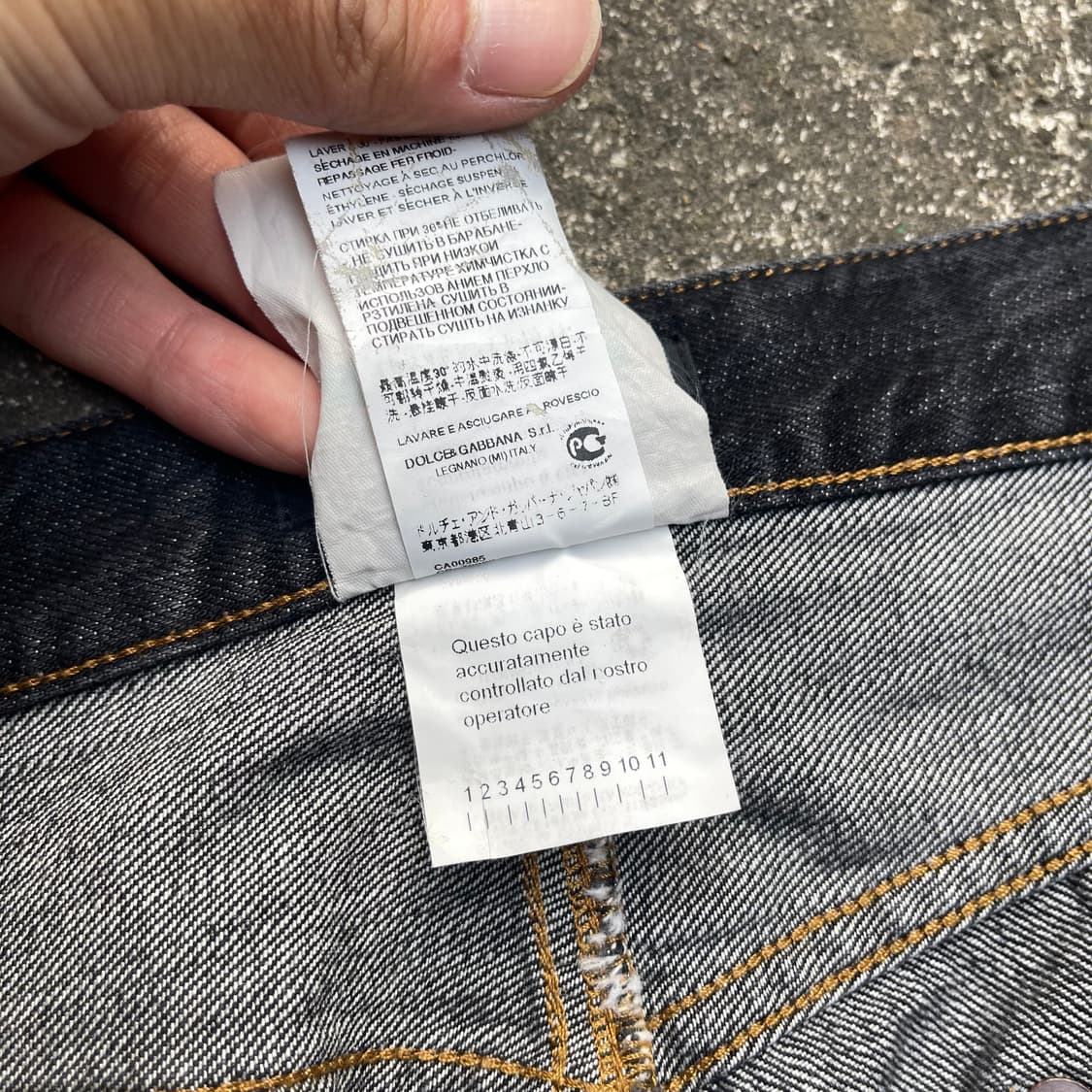 돌체앤가바나 블랙 데님팬츠 상품이미지9