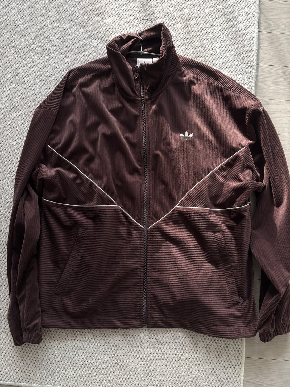 아디다스 코듀로이브라운 트랙 집업 상품이미지2