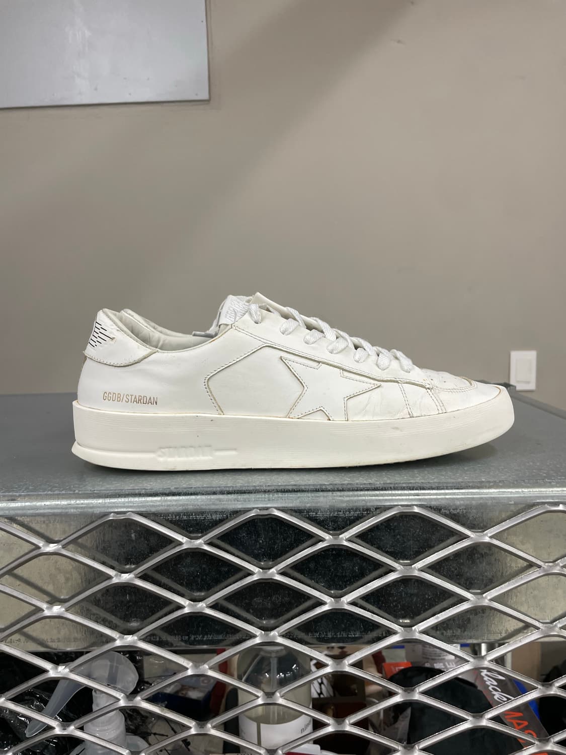 골든구스 스타단 화이트 레더 EU42 상품이미지4